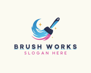 Brush - Painter Brush Renovation logo design