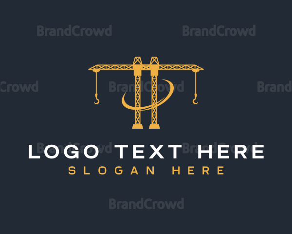 Industrial Crane Construction Logo