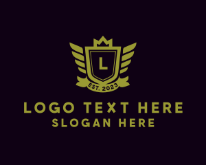 College - Royal Crown Shield logo design