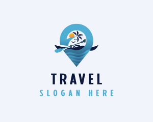 Tour Kayak Traveler logo design