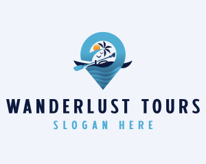 Tour Kayak Traveler logo design