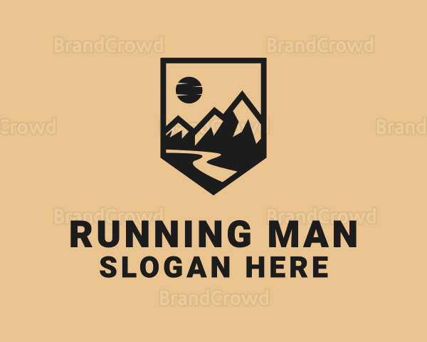 Mountain Summit Landscape Logo