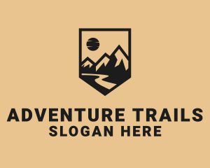 Mountain Summit Landscape logo design