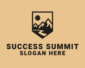 Mountain Summit Landscape logo design