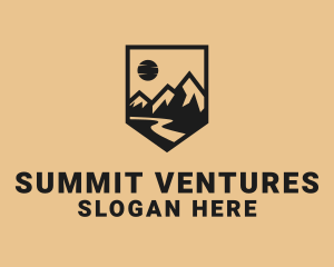 Mountain Summit Landscape logo design