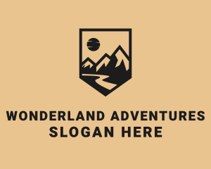 Mountain Summit Landscape logo design