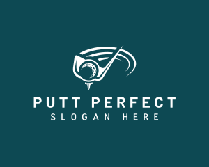 Putt - Golf Club Golfer logo design