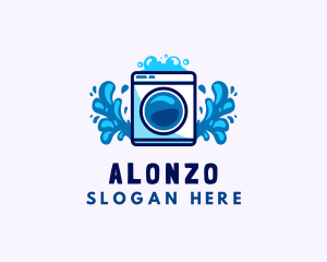 Laundry Washing Machine logo design