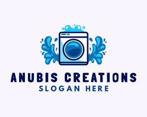 Laundry Washing Machine logo design