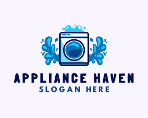 Appliance - Laundry Washing Machine logo design