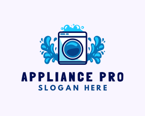 Appliance - Laundry Washing Machine logo design