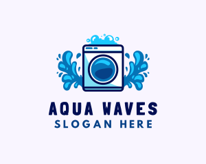 Laundry Washing Machine logo design