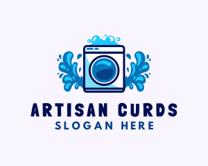 Laundry Washing Machine logo design