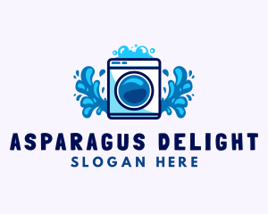 Laundry Washing Machine logo design