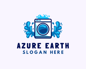 Laundry Washing Machine logo design