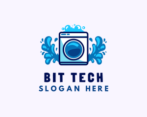 Laundry Washing Machine logo design