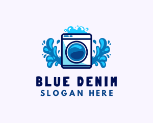 Laundry Washing Machine logo design