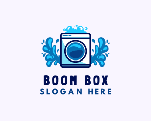 Laundry Washing Machine logo design