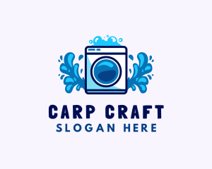 Laundry Washing Machine logo design