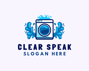 Laundry Washing Machine logo design