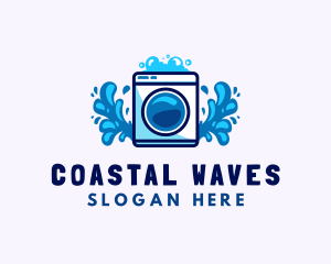 Laundry Washing Machine logo design