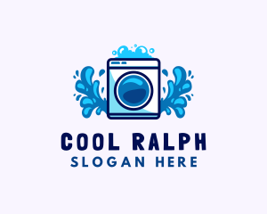 Laundry Washing Machine logo design