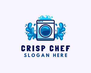 Laundry Washing Machine logo design