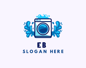 Laundry Washing Machine logo design