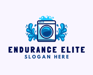 Laundry Washing Machine logo design