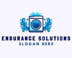 Laundry Washing Machine logo design