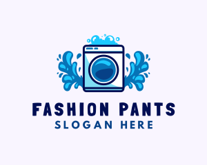 Laundry Washing Machine logo design