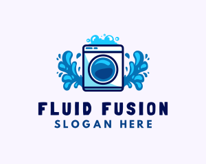 Laundry Washing Machine logo design