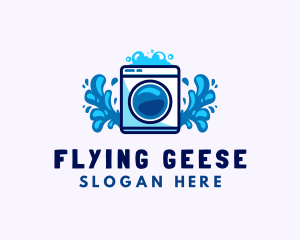 Laundry Washing Machine logo design