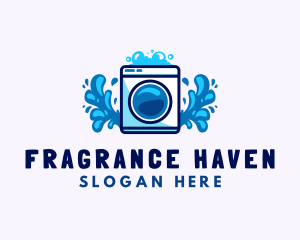 Laundry Washing Machine logo design