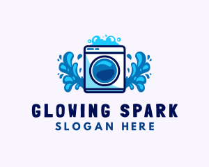 Laundry Washing Machine logo design