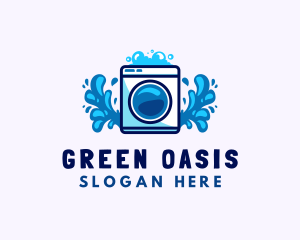 Laundry Washing Machine logo design