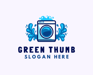 Laundry Washing Machine logo design