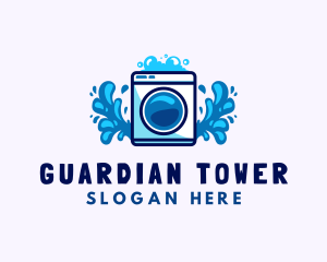 Laundry Washing Machine logo design