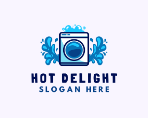 Laundry Washing Machine logo design