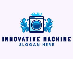 Laundry Washing Machine logo design