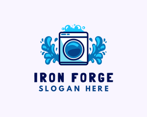 Laundry Washing Machine logo design