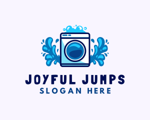 Laundry Washing Machine logo design