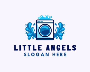 Laundry Washing Machine logo design