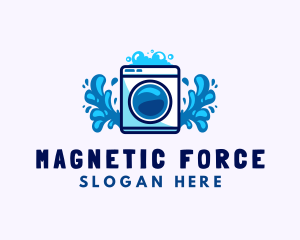 Laundry Washing Machine logo design