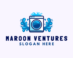 Laundry Washing Machine logo design