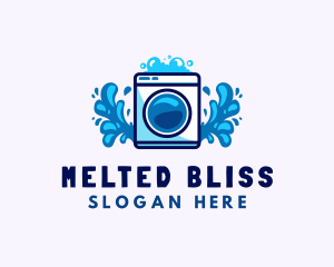 Laundry Washing Machine logo design