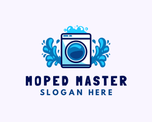 Laundry Washing Machine logo design