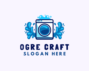 Laundry Washing Machine logo design