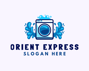 Laundry Washing Machine logo design