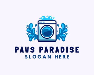 Laundry Washing Machine logo design